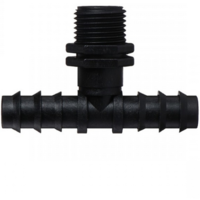 Тройник ерш-резьба-ерш 16 х 1/2 х 16 SERDRIP